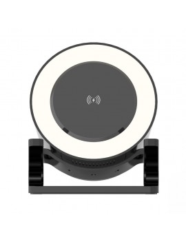 Siyah Bluetooth Hoparlörlü Şarj Özellikli Rgb Renkli Masa Lambası