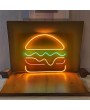 Hamburger Neon LED Aydınlatma Tabela