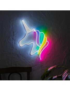 Tek Boynuzlu At (Unicorn) Neon LED Aydınlatma Tabela