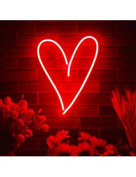 Kalp Neon LED Aydınlatma Tabela